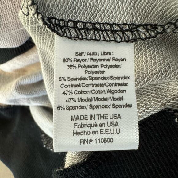 Ink Love and Peace Black White Leopard Cold Shoulder Tops NWT Size Medium - Picture 7 of 8